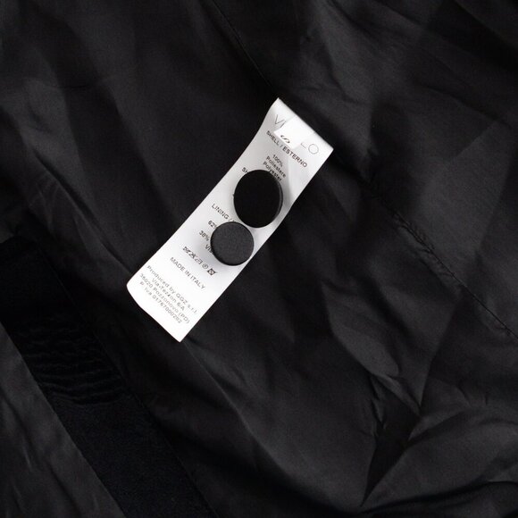 Vicolo Black Single Button Velvet Satin Lapel Collar Designer Blazer S - Picture 14 of 14